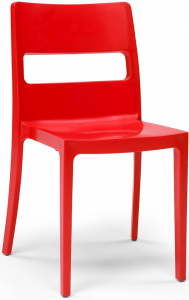 Стул пластиковый огнестойкий Scab Design Sai стеклопластик красный Фото 1