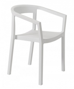 Кресло пластиковое Resol Peach armchair стеклопластик белый Фото 1