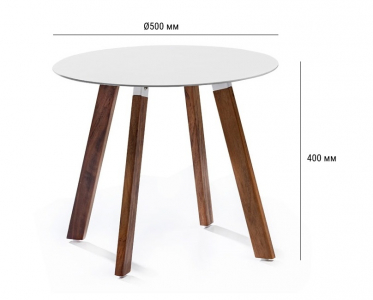 Столик деревянный кофейный WArt Dubai YS ироко Фото 2