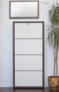Обувница четырехсекционная Barel Woodline Moka Cream ДСП Фото 1