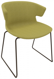 Кресло на полозьях с обивкой-thumbs-Фото1