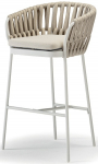 Кресло плетеное барное с подушкой Soho