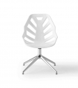 Стул офисный пластиковый Gaber Ninja L алюминий, технополимер белый Фото 7