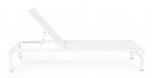 Шезлонг-лежак металлический Garden Relax Konnor алюминий, текстилен белый Фото 3