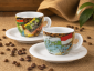 Кофейные пары для эспрессо Ancap Edex фарфор деколь Mondo Caffe Фото 1