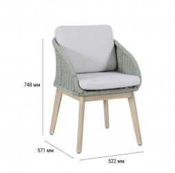 Кресло деревянное с подушками-thumbs-Фото3