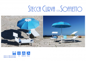 Зонт профессиональный Ø2.2 м Stecca Curva