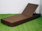Шезлонг-лежак плетеный ReeHouse Mantera оцинкованная сталь, искусственный ротанг коричневый люкс Фото 9