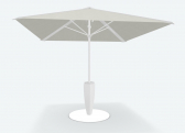 Зонт дизайнерский 2.75х 2.75 м Gaggio Stick алюминий, сталь, акрил белый, бежевый Фото 4