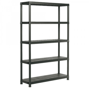 Стеллаж пластиковый KIS Shelf пластик черный Фото 1