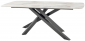 Стол ламинированный обеденный Grattoni Milo сталь, компакт-ламинат HPL антрацит, светло-серый Фото 1