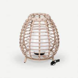 Торшер плетеный ReeHouse Lotus алюминий, искусственный ротанг ирбис Фото 6