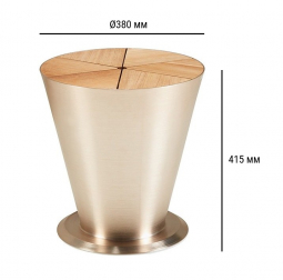 Столик кофейный металлический с контейнером для льда-thumbs-Фото3