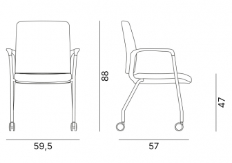 Кресло офисное на колесах-thumbs-Фото3