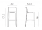 Стул пластиковый барный Nardi Net Stool стеклопластик тортора Фото 2