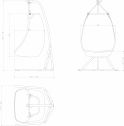 Кресло-качели плетеное Kettal Maia алюминий, синтетическое волокно Фото 2