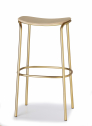 Табурет деревянный полубарный Scab Design Trick Wood сталь, дуб матовое золото, натуральный дуб Фото 5