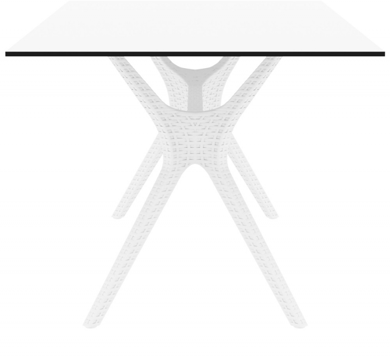Стол пластиковый Ibiza Table 180, белый, 1800х900х740 мм