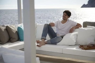 Павильон металлический с лаунж-мебелью ReeHouse Rimini алюминий, полиэстер, стекло Фото 8