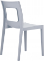 Стул пластиковый Siesta Contract Lucca пластик серебристый Фото 6