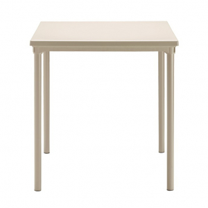 Стол пластиковый обеденный SCAB GIARDINO Duo 80x80 алюминий, технополимер тортора Фото 1