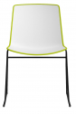 Стул пластиковый на полозьях PEDRALI Tweet сталь, полипропилен черный, белый, зеленый Фото 1