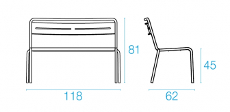 Скамейка металлическая садовая-thumbs-Фото3