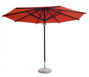 Зонт профессиональный Ø3.5 м Scolaro Napoli Standard алюминий, акрил антрацит, слоновая кость Фото 2