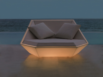 Лаунж-лежак пластиковый с матрасом Vondom Faz Basic полиэтилен, ткань Фото 7