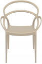 Кресло пластиковое Siesta Contract Mila стеклопластик бежевый Фото 5