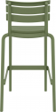 Стул пластиковый барный Siesta Contract Helen Bar 75 стеклопластик оливковый Фото 6
