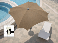 Зонт пляжный профессиональный 2х2 м Mondrian