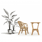 Кресло плетеное с подушкой Garden Relax New Athina искусственный ротанг, полиэстер натуральный Фото 4