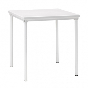 Стол пластиковый обеденный SCAB GIARDINO Duo 80x80 алюминий, технополимер лен Фото 1