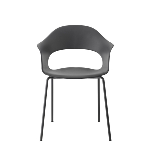 Кресло пластиковое Scab Design Lady B Go Green сталь, технополимер антрацит Фото 4
