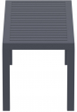 Столик пластиковый журнальный Siesta Contract Ocean Table пластик темно-серый Фото 8