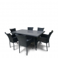 Комплект плетеной мебели Afina AFM-170S  Black 6Pcs искусственный ротанг, сталь черный Фото 2
