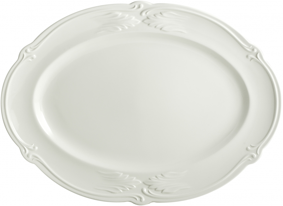 Блюдо овальное Rocaille Blanc