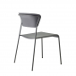 Стул пластиковый Scab Design Lisa Technopolymer Go Green сталь, технополимер антрацит Фото 4