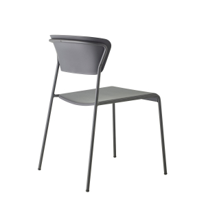 Стул пластиковый Scab Design Lisa Technopolymer Go Green сталь, технополимер антрацит Фото 4