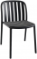 Стул пластиковый PAPATYA Galata-S стеклопластик антрацит Фото 1
