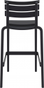 Стул пластиковый барный Siesta Contract Helen Bar 75 стеклопластик черный Фото 6
