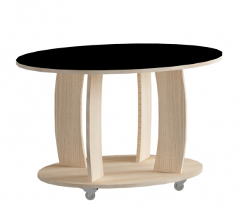 Стол журнальный IM-Design Leset ЛДСП, стекло Фото 1