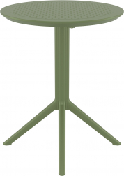 Стол пластиковый складной Sky Folding Table 60, оливковый, 600х740 мм