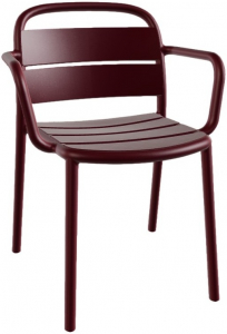 Кресло пластиковое PAPATYA Balat-K стеклопластик гранатовый Фото 1