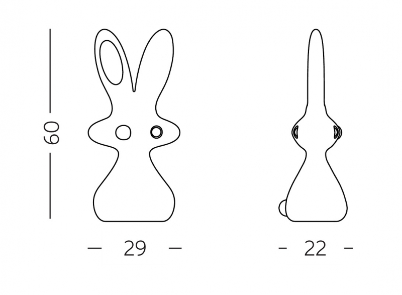 Фигура пластиковая Кролик Bunny Standard