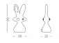 Фигура пластиковая Кролик SLIDE Bunny Standard полиэтилен Фото 2