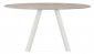 Стол круглый PEDRALI Arki-Table Outdoor сталь, алюминий, компакт-ламинат HPL бежевый, бежевый мрамор Фото 1