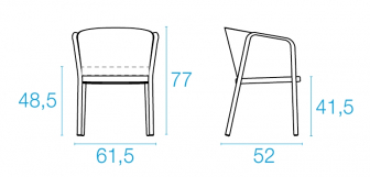 Кресло металлическое с подушкой-thumbs-Фото3