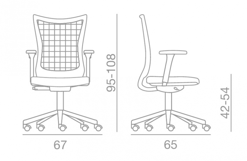 Кресло компьютерное Kastel Kuper Easy Mesh